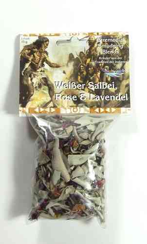 Weißer Salbei & Rose & Lavendel - Räuchermischung